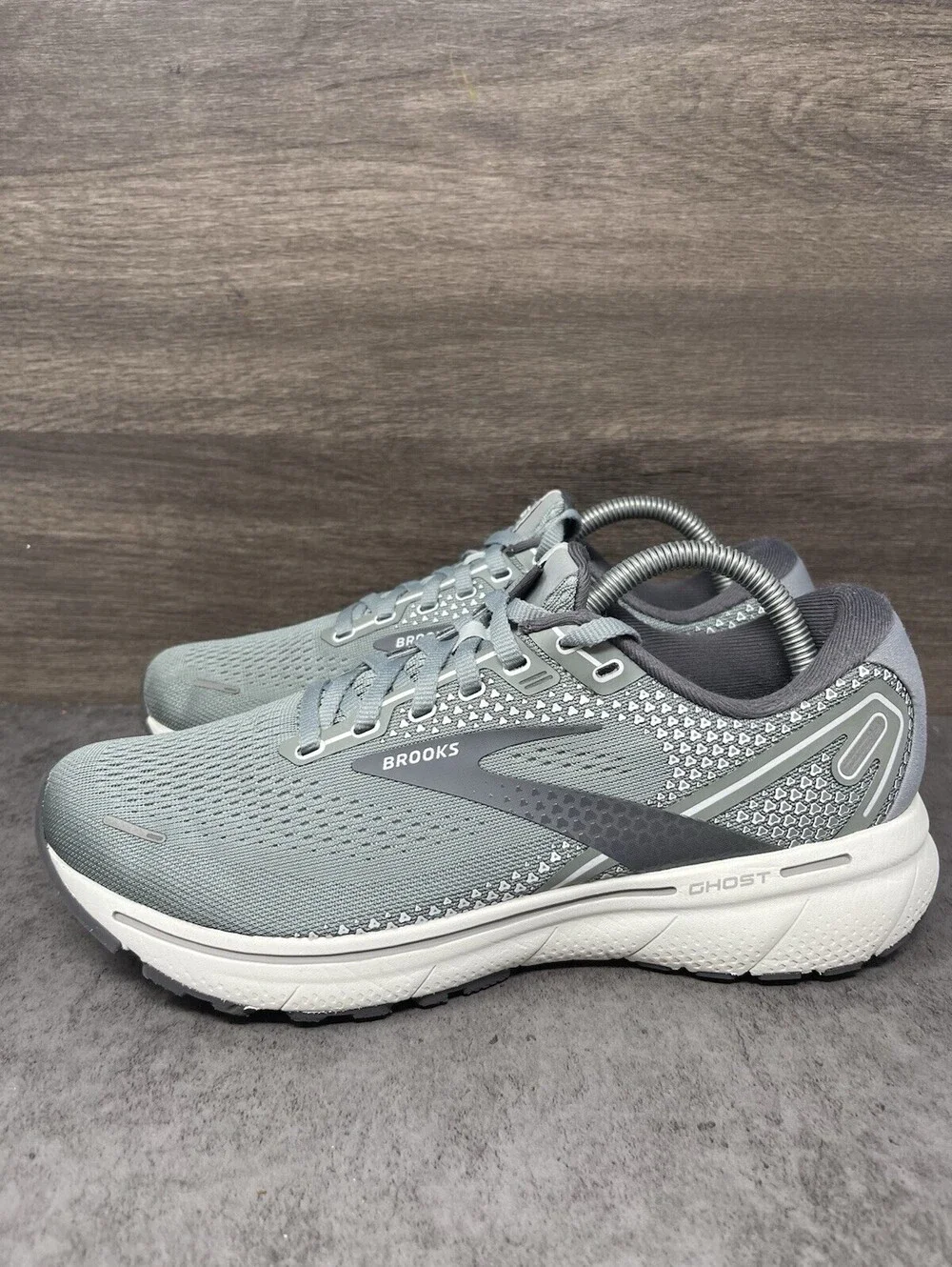 Brooks Ghost 14 Gray Mens Size 8 Running Walking Athletic Sneakers 1103691D067